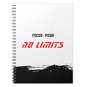 Caderno Espiral Branco Motivacional Fitness