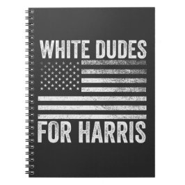 Caderno Espiral Brancos Para Kamala Harris 2024