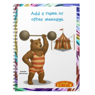Caderno Espiral Brandon, circus strong-bear