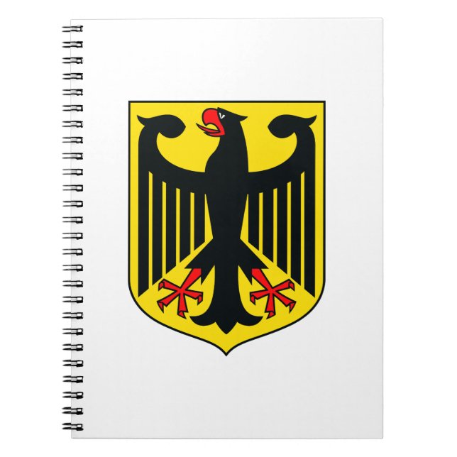 Caderno Espiral Brasão de armas da Alemanha (Frente)
