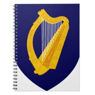 Caderno Espiral Brasão de armas da Irlanda