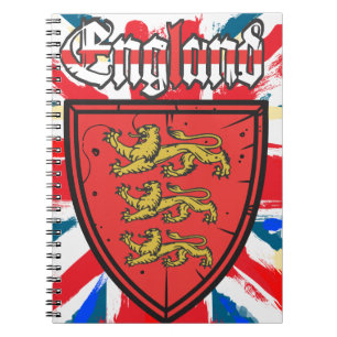 Caderno Espiral Brasão de Inglaterra