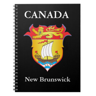 Caderno Espiral Brasão de Novo Brunswick