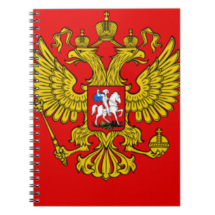 Caderno Espiral Brasão de Rússia