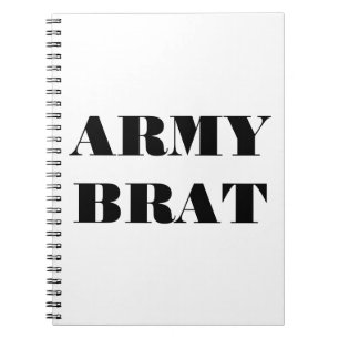 Caderno Espiral Brat do Exército do Notebook