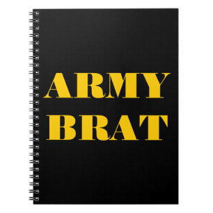 Caderno Espiral Brat do Exército do Notebook