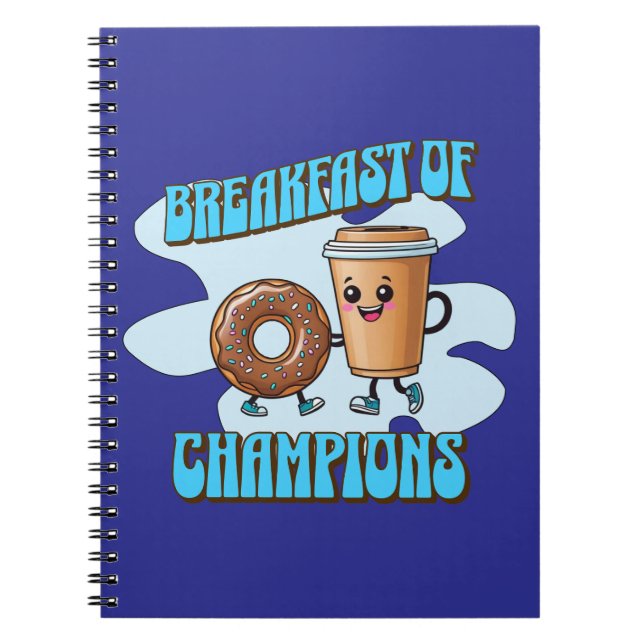 Caderno Espiral Breakfast of Champions (Frente)