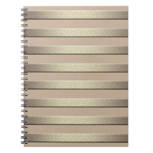 Caderno Espiral breu de faixas estriadas estriadas com gradiente d