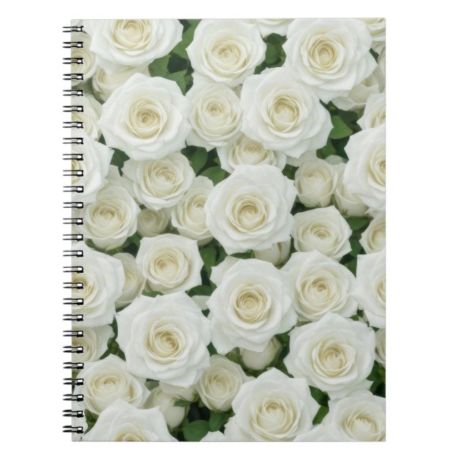 Caderno Espiral Bridal White Rose (Frente)