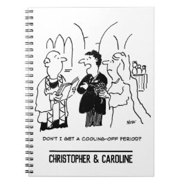 Caderno Espiral Bridegroom quer um período de arrefecimento