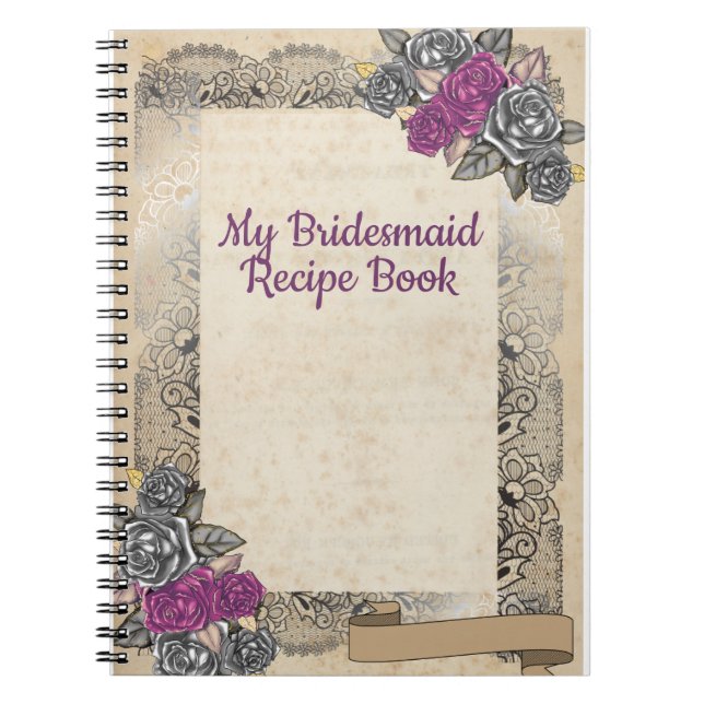 Caderno Espiral Bridesmaid Wedding Idea De Casamento Russo (Frente)