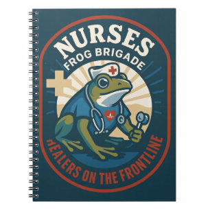 Caderno Espiral Brigada de Sapos Enfermeiros – Curadores na Linha