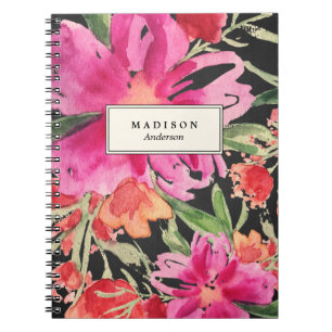Caderno Espiral Bright Floral Livro de Notas