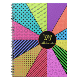 Caderno Espiral Bright Wedges of Pattern Notebook