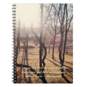 Caderno Espiral Brilho através do Diário