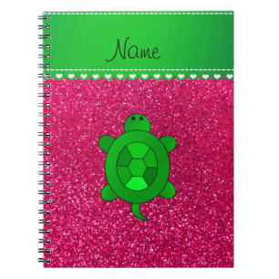 Caderno Espiral Brilho conhecido personalizado do rosa cor-de-rosa