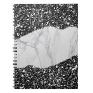 Caderno Espiral Brilho de Mármore