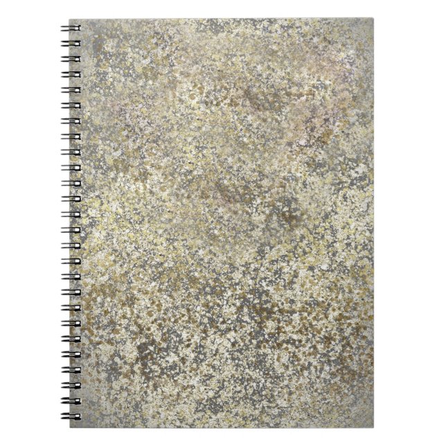 Caderno Espiral Brilho Dourado Estalido Moderno Glamour Chique Bri (Frente)