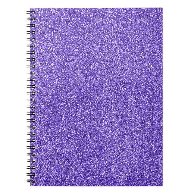 Caderno Espiral Brilho Roxo (Frente)