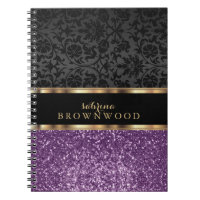 Brilho Roxo e Damasco Preto