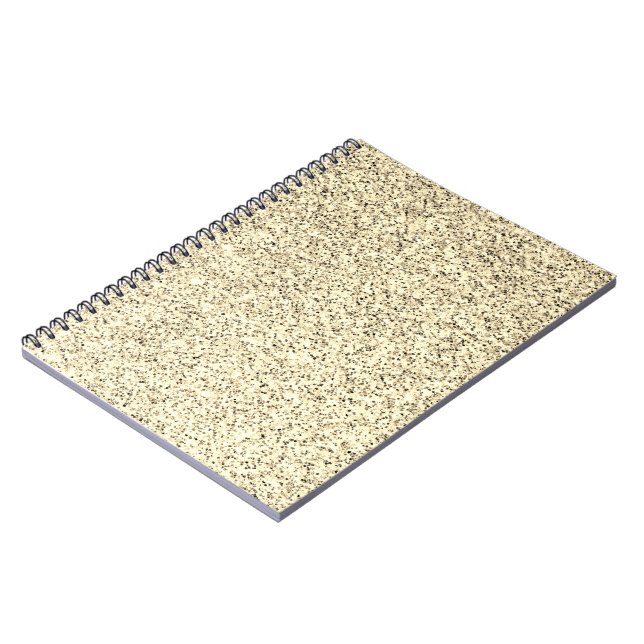 Caderno Espiral Brilho suave de luz dourada (Left Side)