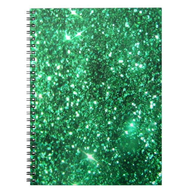 Caderno Espiral Brilho verde chamativo (Frente)