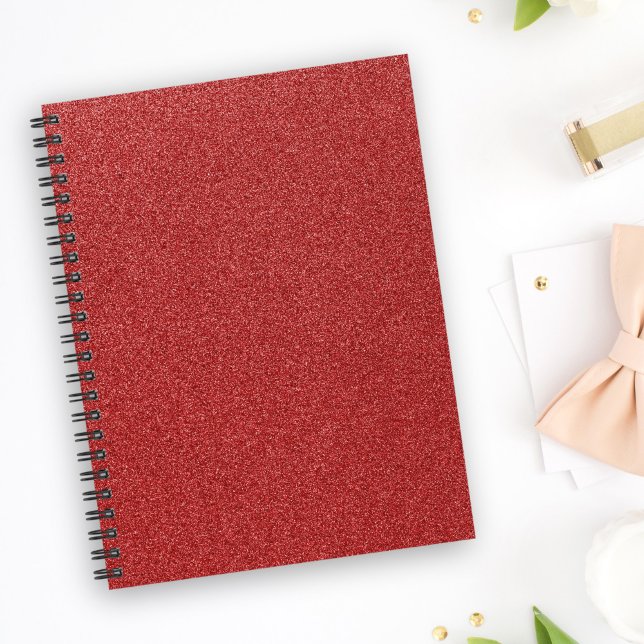 Caderno Espiral Brilho Vermelho, Sparkle, Fundo da Glitter (Criador carregado)