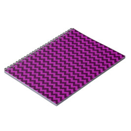 Caderno Espiral Brilho Zigue-Zague Roxo
