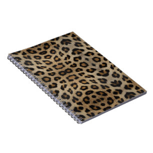 Caderno Espiral Brincadeira de pele de leopardo-de-criança diversã
