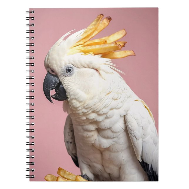 Caderno Espiral Brincadeira Engraçada Com Fritas Francesas (Frente)