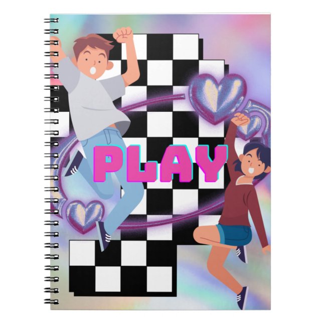 Caderno Espiral brincar crianças (Frente)
