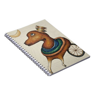 Caderno Espiral Brinquedo de Cachorro Vintage Artístico Fofo Espir