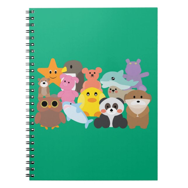 Caderno Espiral Brinquedos de Pelúcia  (Frente)