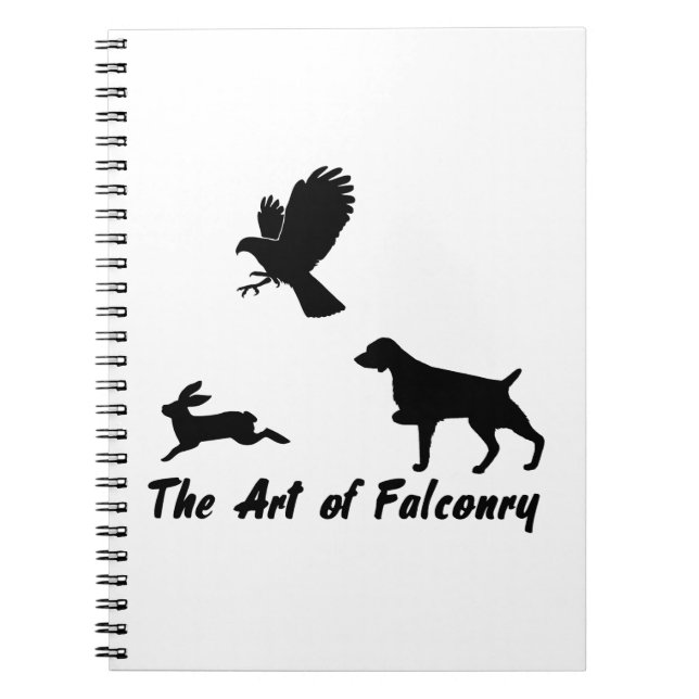 Caderno Espiral Brittany Spaniel e Falconry (Frente)