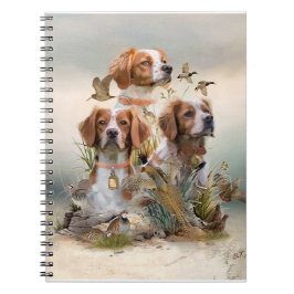 Caderno Espiral Brittany Spaniel, Paixão por Aves