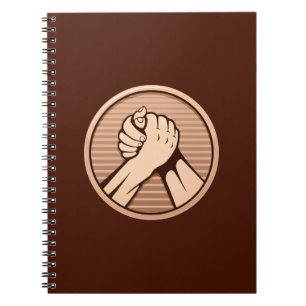Caderno Espiral Bronze da luta do braço