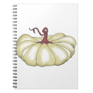 Caderno Espiral bronzeado plano de abóbora