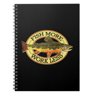 Caderno Espiral Brook Trout Fly Fish