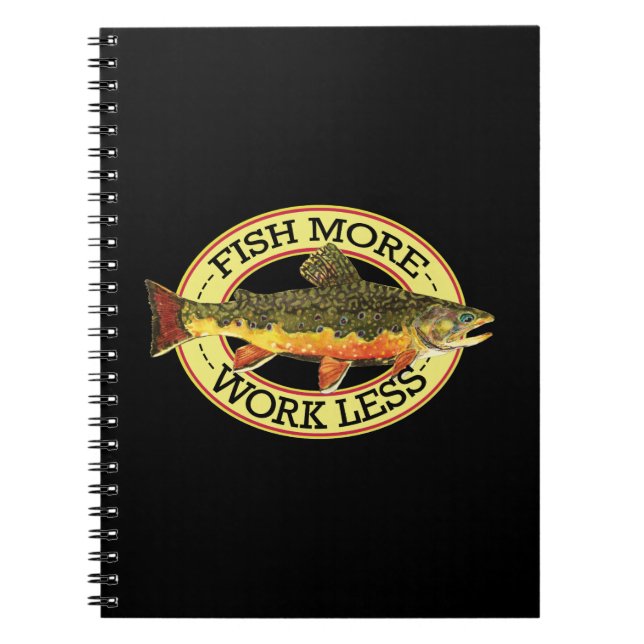 Caderno Espiral Brook Trout Fly Fish (Frente)