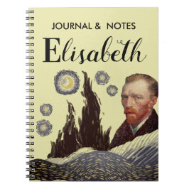 Caderno Espiral brown VanGogh unique name 