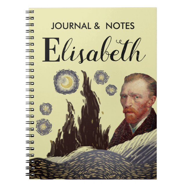 Caderno Espiral brown VanGogh unique name  (Frente)