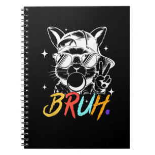 Caderno Espiral Bruh Memória Páscoa Legal Cara de Coelhinho Óculos
