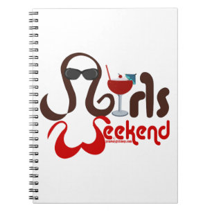 Caderno Espiral Brunettes em Bikinis - Diversão do Fim de Semana