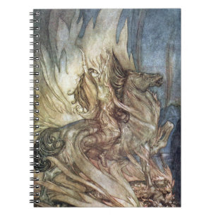 Caderno Espiral Brünnhilde e a pira funerária de Siegfried