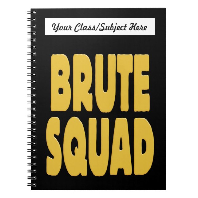 Caderno Espiral Brute Squad (Frente)