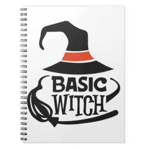 Caderno Espiral Bruxa Básica - Halloween