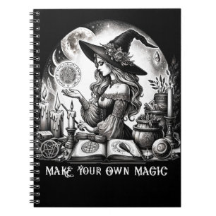 Caderno Espiral Bruxa Bonita Farmácia Faça Você Mesmo Magia
