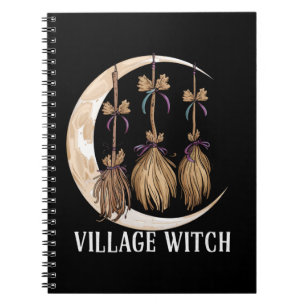 Caderno Espiral Bruxa da Aldeia Gótico Oculto Wicca Pagão Natureza