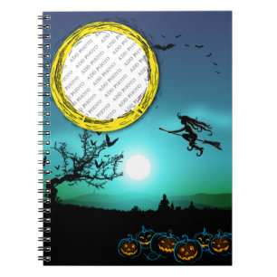 Caderno Espiral Bruxa de Halloween, Jack o'Lanterns, Foto