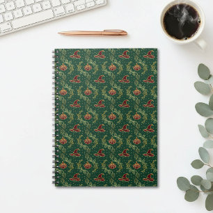 Caderno Espiral Bruxa Elegante e Fantasia Gótica de Halloween